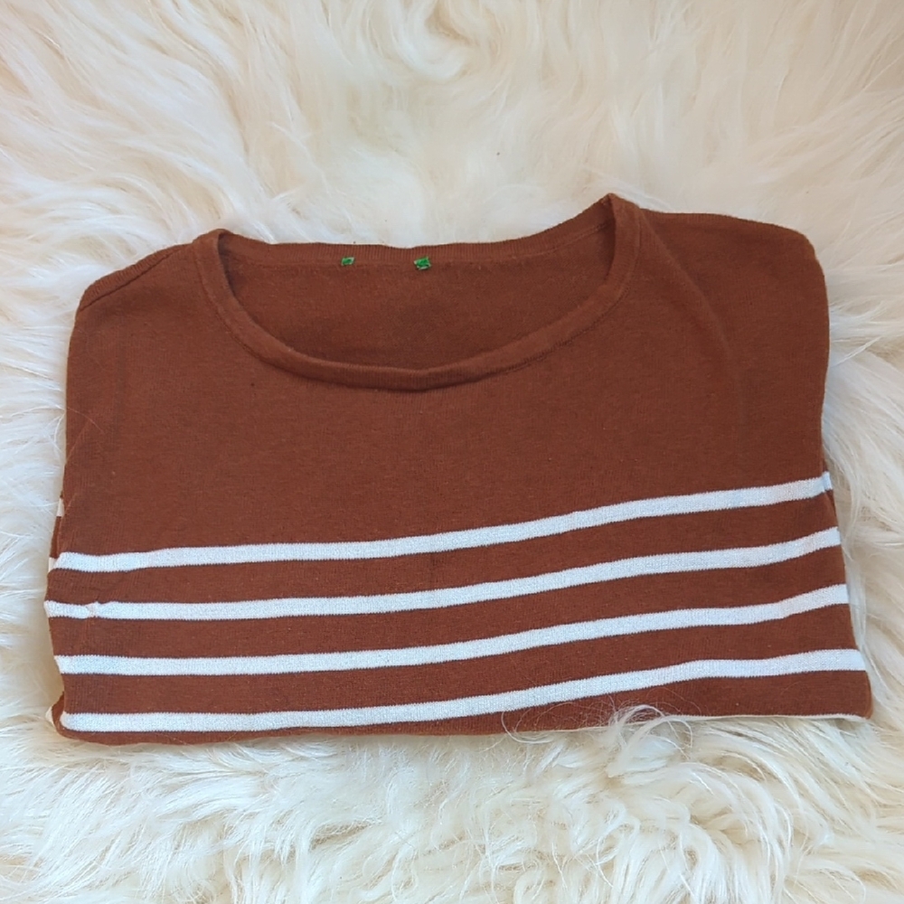 Brown Striped Sweater